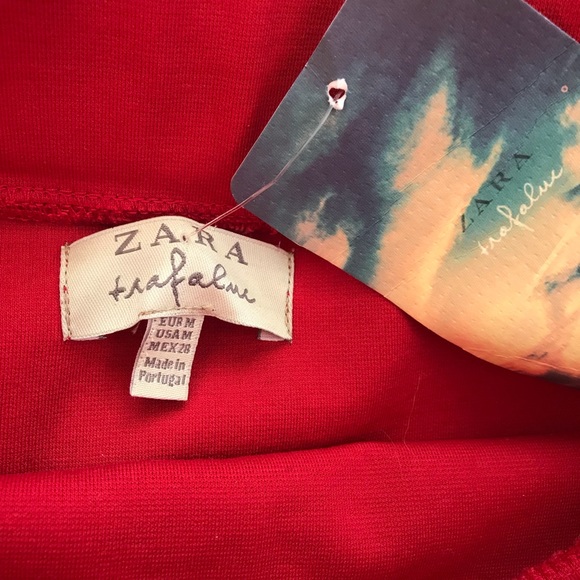 Zara Red Peplum Skirt - Picture 6 of 6